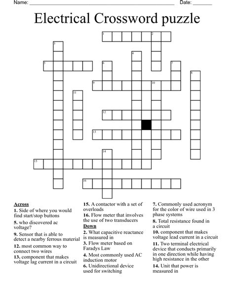 Electrical principle crossword clue. Things To Know About Electrical principle crossword clue. 